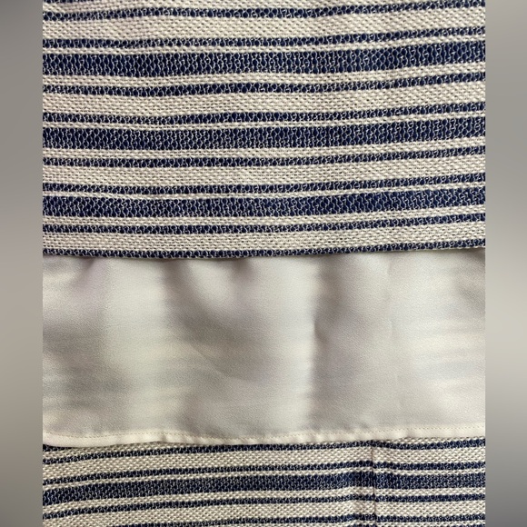 Ann Taylor 2PC Boatneck Blue & Ivory Top SZ XXS With Matching Skirt 2P SKU0642 - Picture 8 of 17